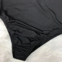 Full Coverage Diving Plus Size One-Piece Swimsuit in Black - LMT004-B-O