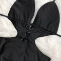 Backless Bikini One-Piece Swimsuit in Black - LMT008-B-N