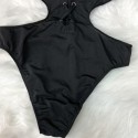 Backless Bikini One-Piece Swimsuit in Black - LMT008-B-N