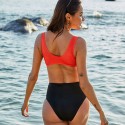 Backless Bikini One-Piece Swimsuit in Red - LMT010-RB-N