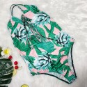 Open Back Plus Size One-Piece Swimsuit in Teal - LMT011-BL-O
