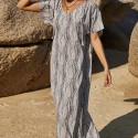 Summer Loose Casual Dress in Apricot Gray - LMT073-BG-N