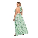 Summer Sexy Plus Size Backless Dress in Green - LMT077-G-O