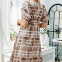 Summer Beach Vacation Slim Dress in Brown - LMT091-BR-N