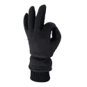 Deerskin Warm and Cold-proof Ski Gloves in Black - SGHFY0001-B