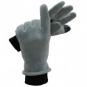 Polar Fleece Touchscreen Thermal Gloves in Gray - SGHFY0003-G