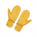 Sheepskin Thermal Ski Gloves in Yellow - SGHFY0006-Y
