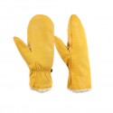 Sheepskin Thermal Ski Gloves in Yellow - SGHFY0006-Y