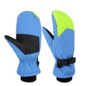 Windproof Thermal Ski Gloves in Blue and Green - SGHFY0008-BG