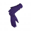 Fashion Deerskin Thermal Gloves in Purple - SGHFY0010-P