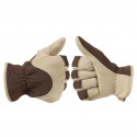 Winter Deerskin Thick Thermal Gloves in Khaki - SGHFY0011-K