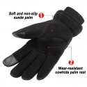 Winter Windproof and Waterproof Thermal Gloves in Black - SGHFY0012-B