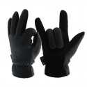 Winter Thick Buckskin Thermal Gloves in Gray and Black - SGHFY0014-GB