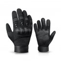 Touch Screen Hard Shell Tactical Gloves in Black - SGHFY0028-B
