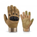 Touch Screen Hard Shell Tactical Gloves in Khaki - SGHFY0028-K