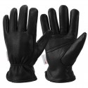 Winter Sheepskin Warm Work Gloves in Black - SGHFY0042-B