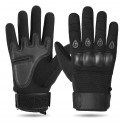 Mens Hard Shell Protective Tactical Gloves in Black - SGHFY0044-B