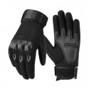 Mens Hard Shell Protective Tactical Gloves in Black - SGHFY0044-B