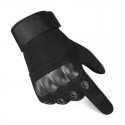 Mens Hard Shell Protective Tactical Gloves in Black - SGHFY0044-B