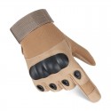 Mens Hard Shell Protective Tactical Gloves in Khaki - SGHFY0044-K