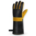 High Temperature Resistant Outdoor Barbecue Gloves in Black and Yellow - SGHFY0045-YB