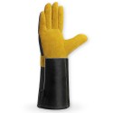 High Temperature Resistant Outdoor Barbecue Gloves in Black and Yellow - SGHFY0045-YB