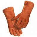 Flame Retardant High Temperature Resistant Welding Gloves in Brown - SGHFY0049-B