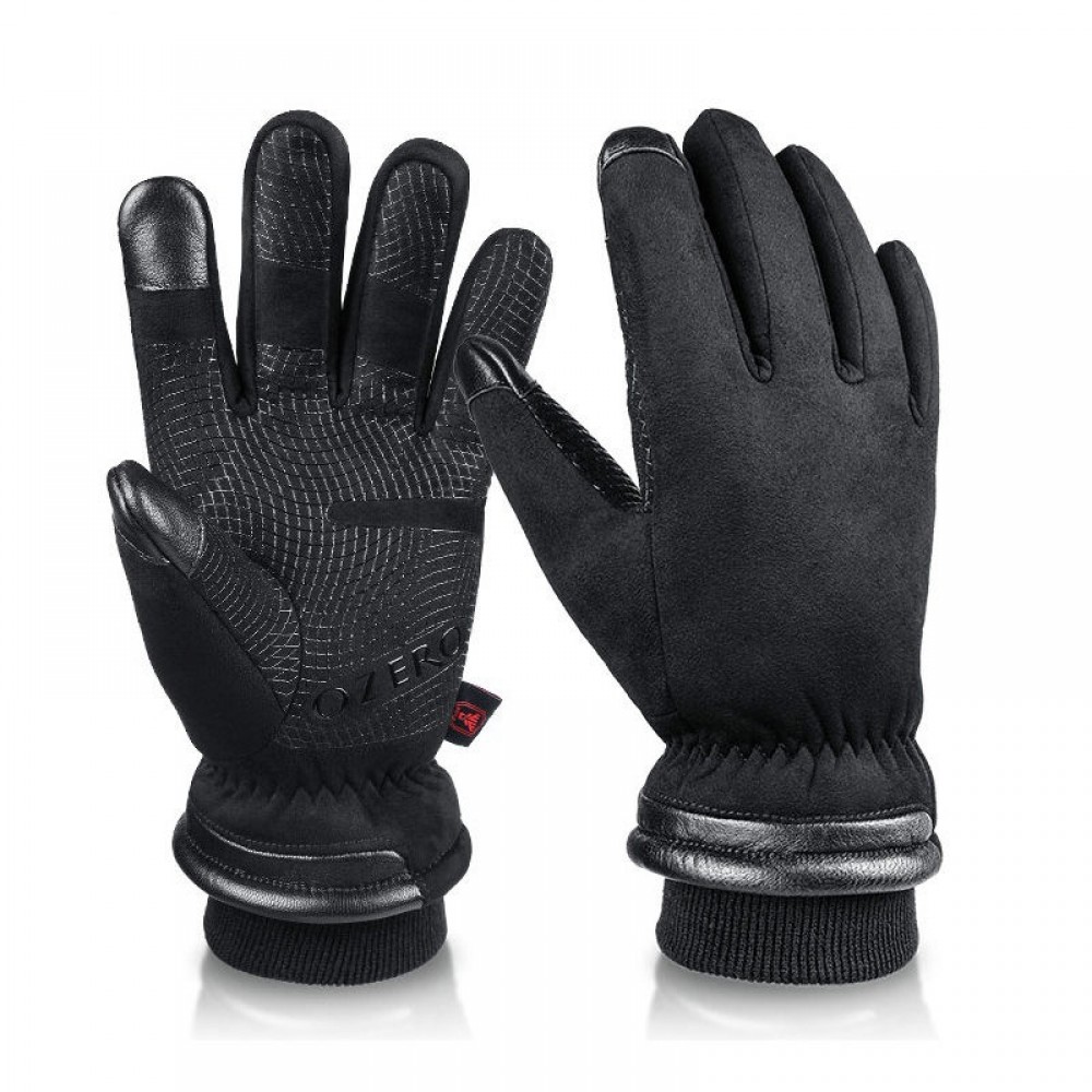 Winter Warm Waterproof Cycling Gloves in Black - SGHFY0002-B