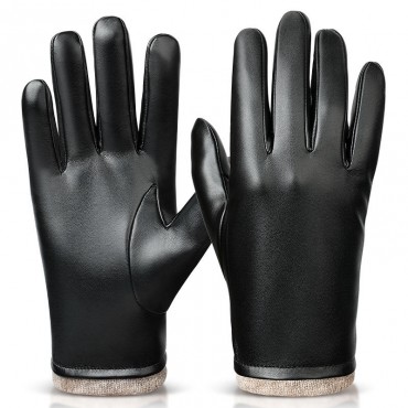 Winter Outdoor Windproof Thermal Gloves in Black