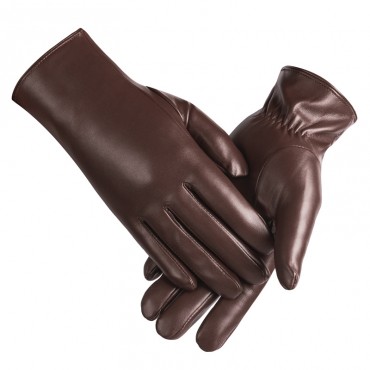 Fashion Women's Driving Thermal Gloves in Brown