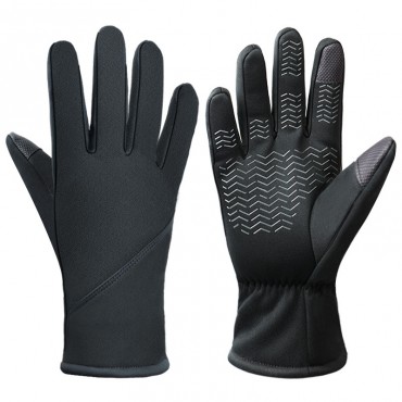 Winter Men's Outdoor Sports Gloves in Black