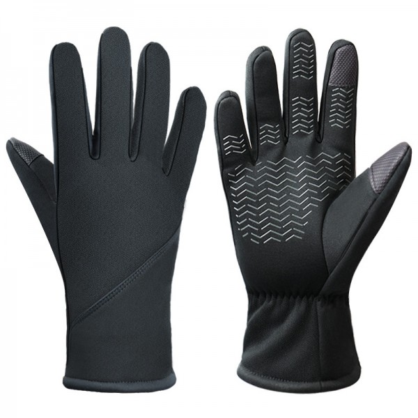 Winter Men's Outdoor Sports Gloves in Black