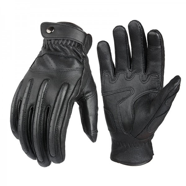Non-Slip Wear-Resistant Motorcycle Riding Gloves in Black