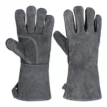 High Temperature Resistant Electric Welding Barbecue Gloves in Gray