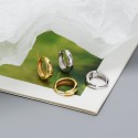 Statement Teardrop Shaped Hoop Earrings - MLYH004