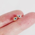 Sparkling Evil Eye Stud Earrings - MLYH016