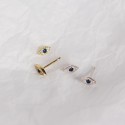Sparkling Evil Eye Stud Earrings - MLYH016