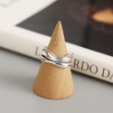 Vintage Statement Ripple Shaped Open Ring - MLYH022