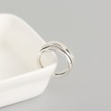 Vintage Statement Ripple Shaped Open Ring - MLYH022