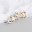 Statement Snake Shaped Hoop Earrings - MLYH025