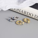 Statement Snake Shaped Hoop Earrings - MLYH025