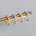 Minimalist Leaf Hoop Earrings - MLYH028
