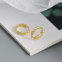 Minimalist Leaf Hoop Earrings - MLYH028