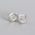 Metallic Style Circle Shaped Hoop Earrings - MLYH034