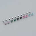 6 Petal Flower Stud Earrings - MLYH036