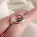 Metallic Style Plain Open Ring - MLYH038