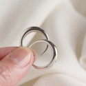 Metallic Style Plain Open Ring - MLYH038