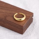 Metallic Style Plain Open Ring - MLYH038