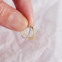 Sweet Plain Twist Hoop Earrings - MLYH039