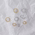Sweet Plain Twist Hoop Earrings - MLYH039